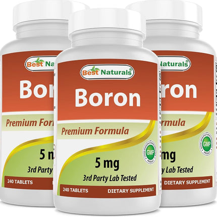 Best Naturals Boron Supplements 5 mg 240 Tablets (
