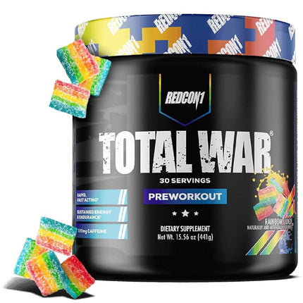 Redcon1 Total War Pre-Workout Powder - Rainbow Can