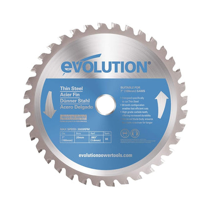 Evolution Power Tools 180BLADETS Thin Steel Cuttin
