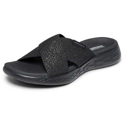 Skechers Women's On-The-Go 600 Glistening, Black, 