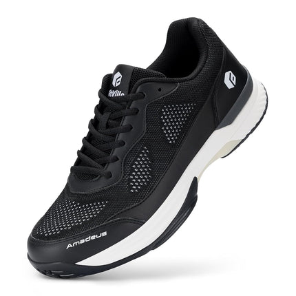 FitVille Mens Wide Tennis Shoes,Breathable Badmint