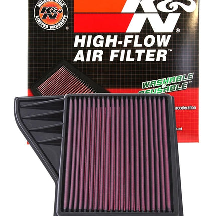 K&N Engine Air Filter: High Performance, Premium, Washable, Panel Filter: 2010-2014 (Mustang, Mustang GT, Mustang Boss 302), 33-2431