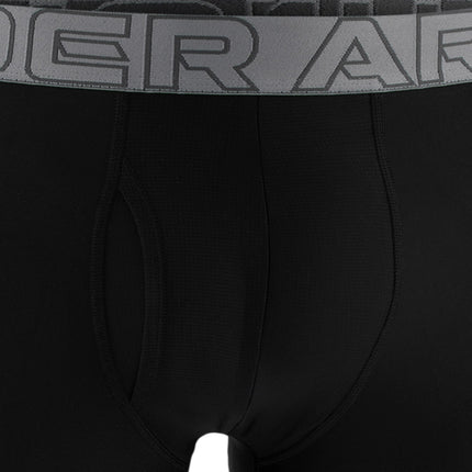 Under Armour mens Multi-pack Performance Tech Mesh Boxerjock Brief, 6" Inseam, All-day Comfort, Black / Steel W/Castlerock, 5XL