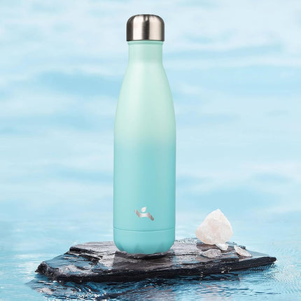 Konokyo Insulated Water Bottles,17oz Double Wall Stainless Steel Vacumm Metal Flask for Sports Travel,Mint