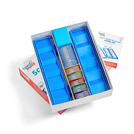 hand2mind Sort that Sound! Activity Set, Phonemic Awareness, ESL Teaching Materials, Science of Reading Manipulatives, Letter Sounds for Kindergarten, Speech Therapy Tools, Phonics Flash Cards