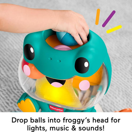 Fisher-Price Light-Up & Roll Frog Baby Toy