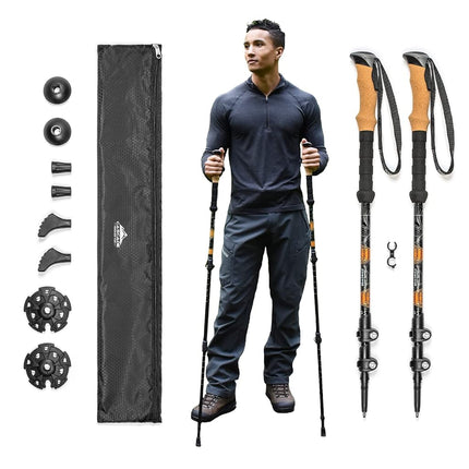 Cascade Mountain Tech Trekking Poles - Aluminum Hi