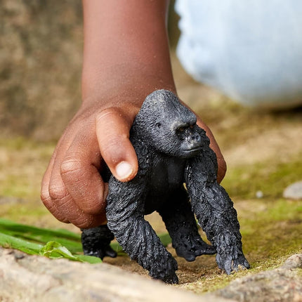 Schleich Wild Life - African Gorilla Toy Figurine - Kids Ages 3+ | 14770