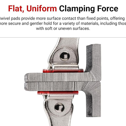 TEKTON 18 Inch Swivel Pad Locking C-Clamp | CLC11018