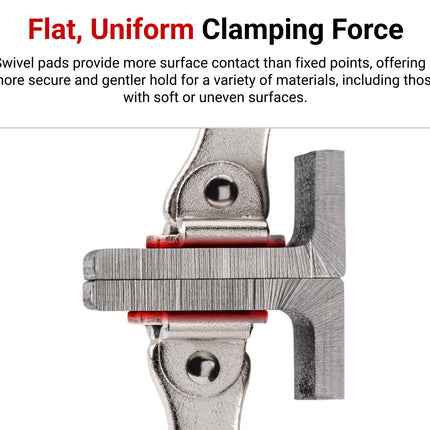 TEKTON 18 Inch Swivel Pad Locking C-Clamp | CLC11018