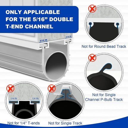 DGSL Garage Door Seals Bottom Rubber，Weather Stripping Sealing Strip Replacement,Universal Weatherproof Threshold Buffering (Grey, 16 Ft)