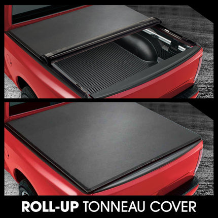 DNA MOTORING TTC-RU-005 Cubierta de lona enrollable de vinilo suave [para Ford Super Duty 6.5Ft 99-18]