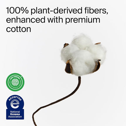 Coterie Clean Gentle Baby Essentials Soft Wipes for Sensitive Skin, Cotton, Vegetable Fibres and Plastic-Free, Hypoallergenic, Pack of 12