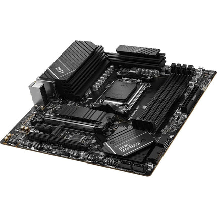 MSI PRO B650M-A WiFi ProSeries Motherboard (AMD Ryzen 9000/8000/7000 Series Processors, AM5, DDR5, PCIe 4.0, M.2, SATA 6Gb/s, USB 3.2 Gen 2, HDMI/DP, Wi-Fi 6E, Bluetooth 5.3, 2.5Gbps LAN, mATX)