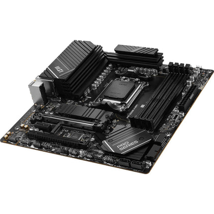 MSI PRO B650M-A WiFi ProSeries Motherboard (AMD Ryzen 9000/8000/7000 Series Processors, AM5, DDR5, PCIe 4.0, M.2, SATA 6Gb/s, USB 3.2 Gen 2, HDMI/DP, Wi-Fi 6E, Bluetooth 5.3, 2.5Gbps LAN, mATX)