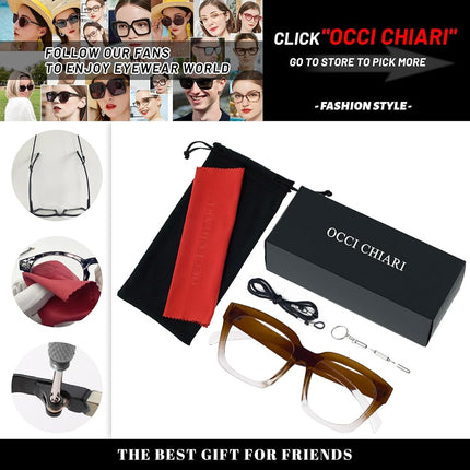 OCCI CHIARI Large +2.0 Reading Glasses for Women Women's Readers (+1.0 +1.25 +1.5 +1.75 +2.0 +2.25 +2.5 +2.75 +3.0）