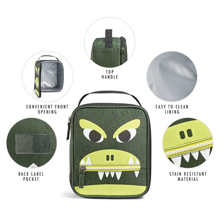 Fit & Fresh Novelty Insulated Kids Lunch Box, Dinosaur, Unisex