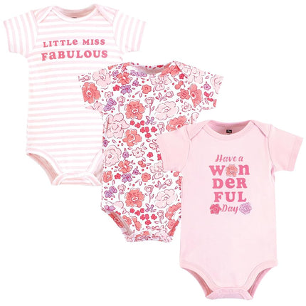 Hudson Baby Grenouillères unisexe en coton pour bébé, motif floral merveilleux, 0-3 mois