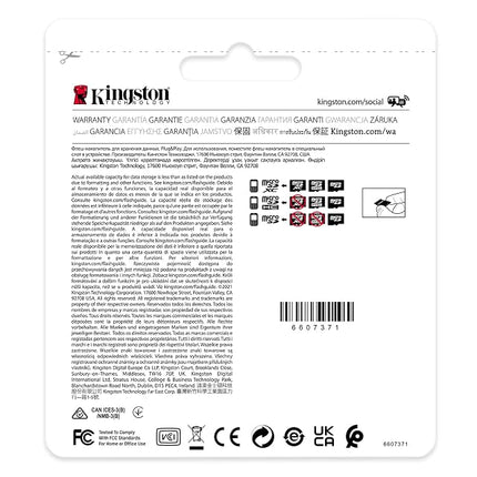 Kingston Industrial 16GB microSDHC C10 A1 pSLC Card + SD Adapter SDCIT2/16GB