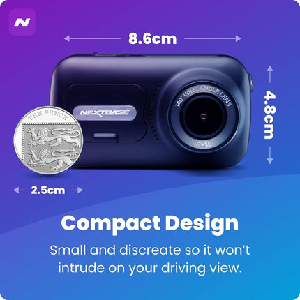 Nextbase 322GW Dash Cam - 1080p Full HD Car Camera