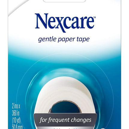 Nexcare Gentle Paper First Aid Tape, 2 Inches X 10 Yards, 0.2 Pound