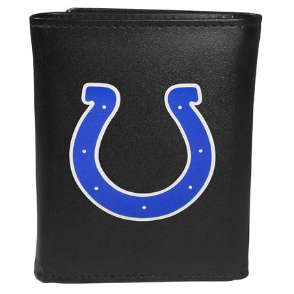 Siskiyou Sports NFL Indianapolis Colts Mens Tri-fold Wallet & Steel Key Chain, Black, One Size