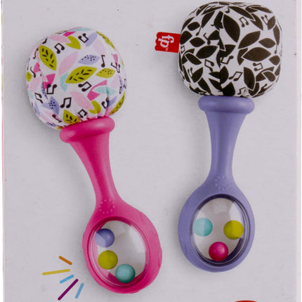 Fisher-Price Rattle ‘n Rock Maracas Set Baby Toys, Ages 3+ Months