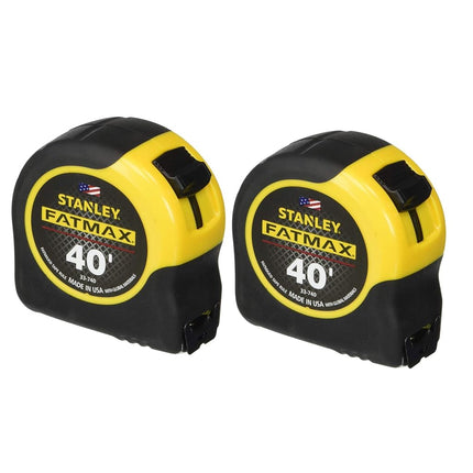 STANLEY TAPE MEASURE FATMAX 40' PACK OF 2