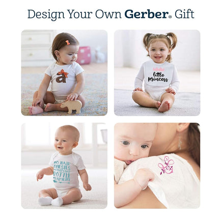 Gerber Baby Soft Cotton Short Sleeve Onesies 5-pack Solid White Bodysuits, 24 Months