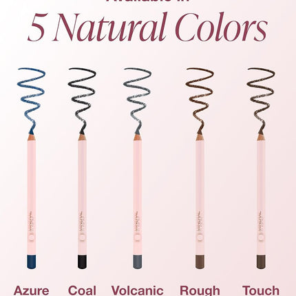 Mineral Fusion Eye Pencil, Light Brown Eyeliner with Soothing Chamomile, Meadowfoam & Vitamin E, Velvety Smooth, Hypoallergenic Eye Makeup, Line & Define, Long-Lasting Eyeliner Pencil, Rough, 0.04 Oz