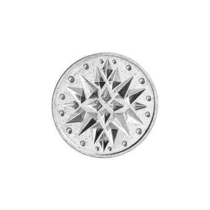 Nordic Ware Starry Night Cast Cookie Stamps, 3-inch Rounds, Silver