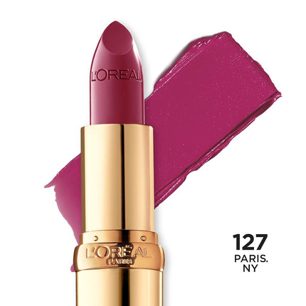 L'Oréal Paris Colour Riche Satin Moisturizing Lipstick with Vitamin E and Argan Oil for Lips, Peach Lint