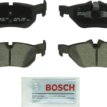 BOSCH BC1267 QuietCast Premium Ceramic Disc Brake Pad Set - Compatible with Select BMW 128i, 323i, 328i, 328i xDrive, 328xi, X1; REAR