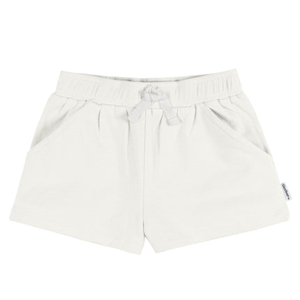 Gerber Baby Girls' 3-Pack Pantalones Cortos de Punto, Gris, 0-3 Meses