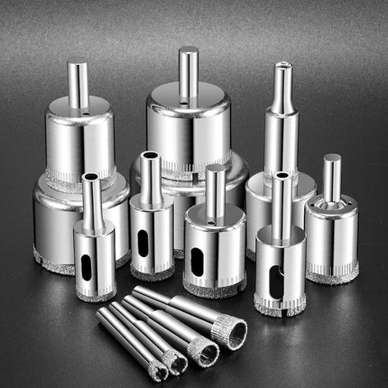 Diamond Drill bits, 15 PCS Diamond Hole Saw Drill Bit Set for Tile Pot, Glass Drill bits for Ceramic Bottles Porcelain Marble Granite Stone