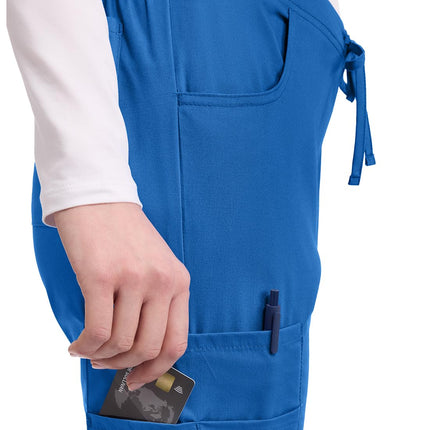 Dickies Femme 86206 Signature Pantalon de Travail Cargo Taille Mi-Haute à Cordon de Serrage - Bleu - XXL