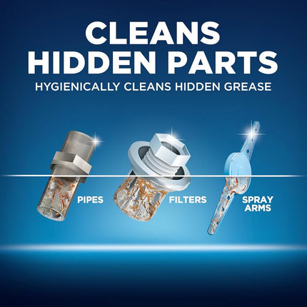 Finish In-Wash Dishwasher Cleaner: Clean Hidden Grease & Grime, 3ct