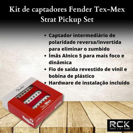 Fender Tex-Mex™ Strat® Pickups, (3)