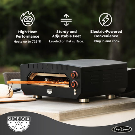 Fire Sense 67970 Electric Pizza Oven Slice Box