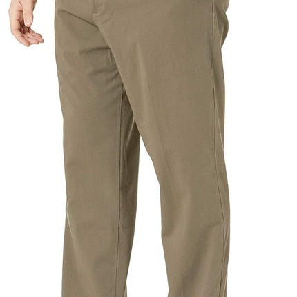 Dockers Men's Classic Fit Workday Khaki Smart 360 Flex Pants (Standard and Big & Tall) Casual, Dark Pebble, 46W x 32L