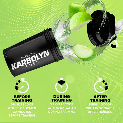 EFX Sports Karbolyn Performance Carb Fuel, Green Apple, 35.3 Ounce