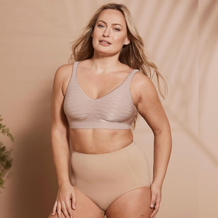 Bali womensx245Shapewear Seamless Brief Ultra Control 2-Pack Shapewear Brief - Beige - L