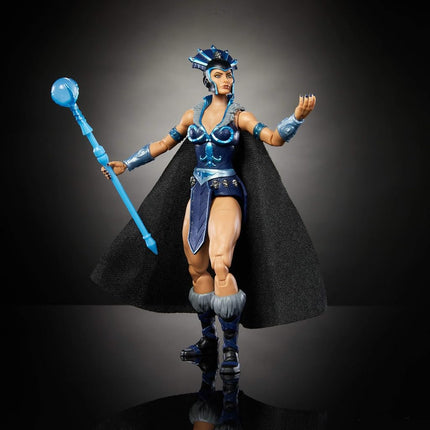 Masters of the Universe Masterverse 7-Inch Action Figure, New Eternia Evil-Lyn, MOTU Toy Villain Sorceress, 30 Articulations, Staff with Orb, JBP77