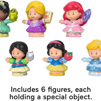 Disney Princess Toddler Toys Little People Gift Set With 6 Character Figures For Pretend Play Ages 18+ Months [Amazon Exclusive]