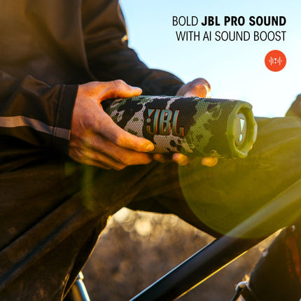 JBL Flip 7 Portable Waterproof and Drop Proof Speaker, Pro Bold Sound with AI Sound Boost, 16 Hours Battery Life and PushLock System with Interchangeable Accessories (Purple)