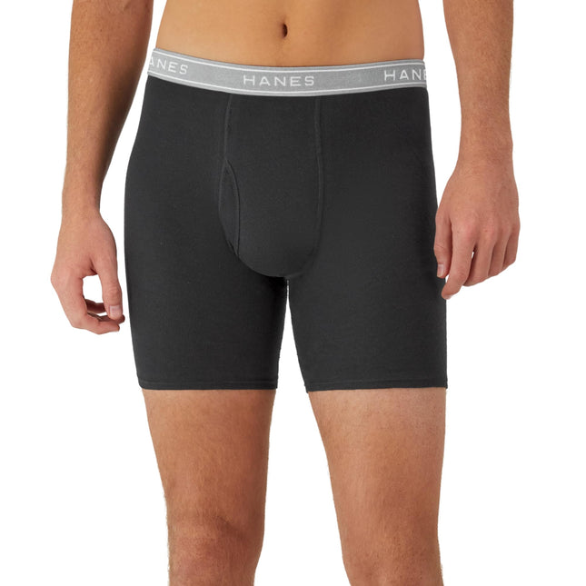Hanes Men's Boxer Briefs, Cool Dri Moisture-Wicking Underwear, Cotton No-Ride, Multi-Packs Available, Assorted-6 Pack, 3XL (Pack of 6)