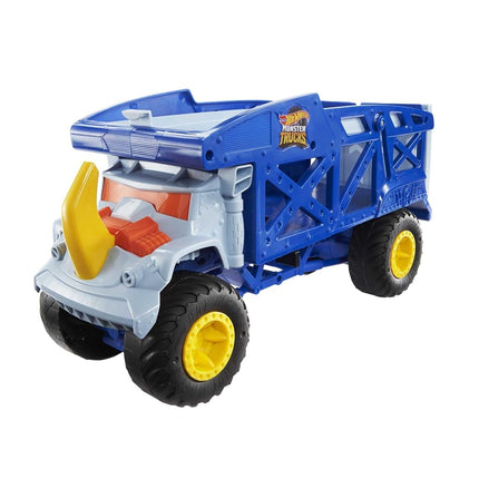 Hot Wheels Monster Trucks Rhino Rig Toy Hauler, Large-Scale Vehicle