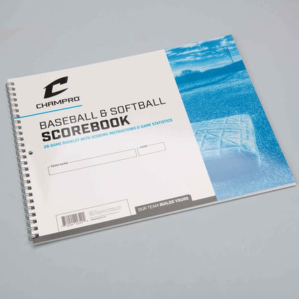CHAMPRO Baseball Score Book (White), 52 pages