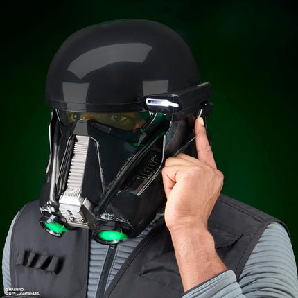 Star Wars The Black Series Imperial Death Trooper Premium Electronic Helmet, Rogue One: A Star Wars Story Roleplay Item for Ages 14 and Up