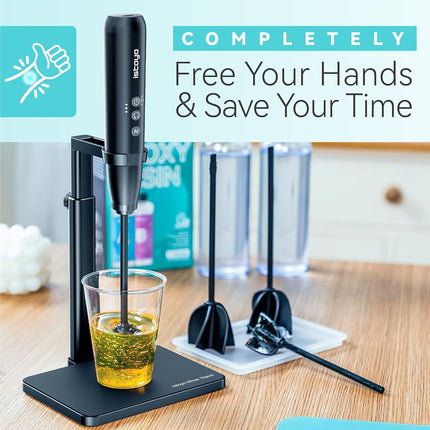 ISTOYO Resin Mixer, Rechargeable & Hand-Free for Epoxy Resin Silicon Molds